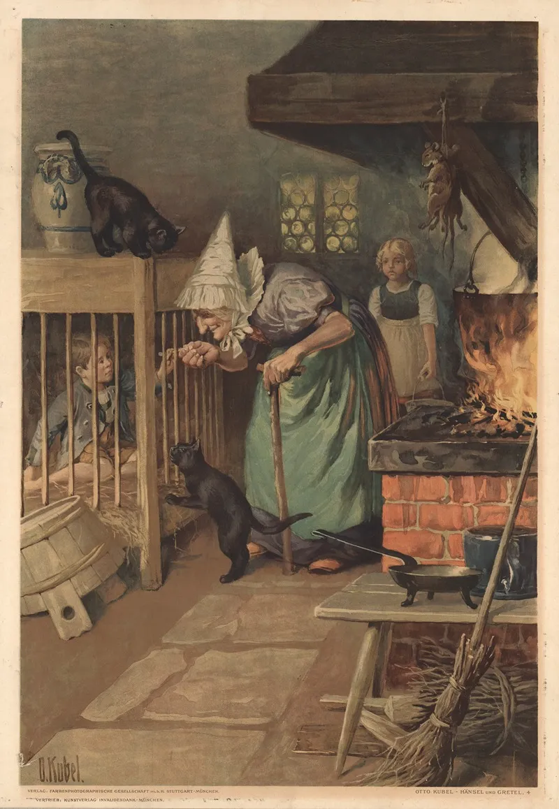 Hansel And Gretel No 4 Wall Art by Otto Kubel - High-Resolution Digital Print