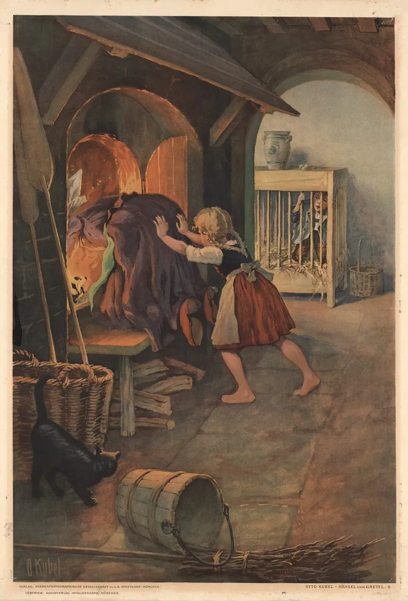 Hansel And Gretel No 5 Wall Art by Otto Kubel - High-Resolution Digital Print