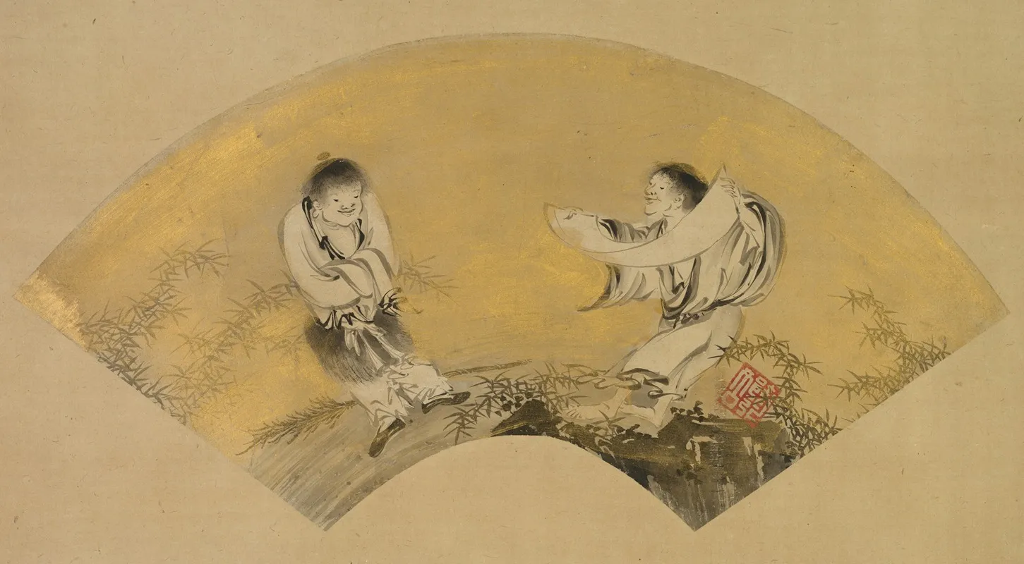 Hanshan And Shide Kanzan And Jittoku