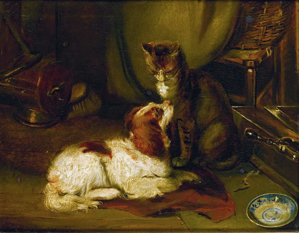 Happy Fireside Wall Art by S. M. Smith - High-Resolution Digital Print