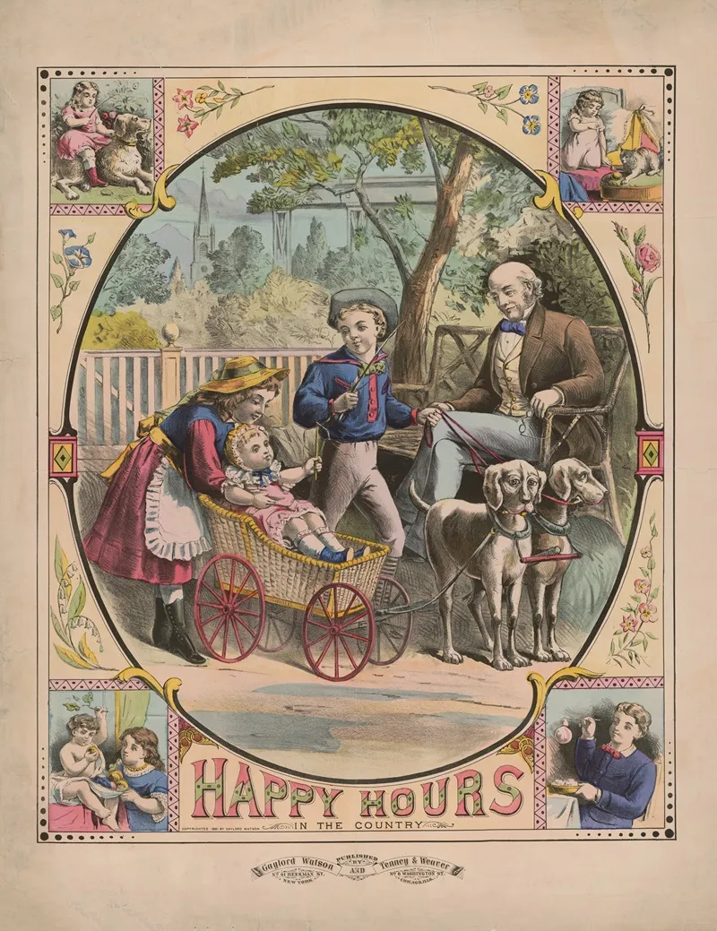 Happy Hours In The Country Wall Art by Gaylord Watson - High-Resolution Digital Print