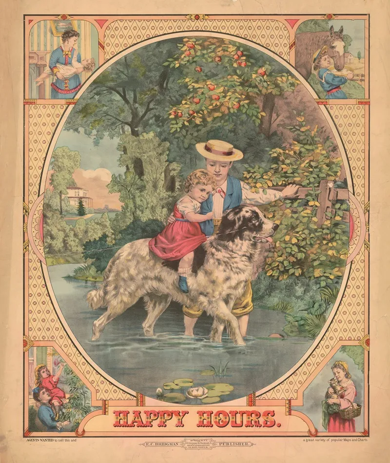 Happy Hours Wall Art by E.C. Bridgman - High-Resolution Digital Print