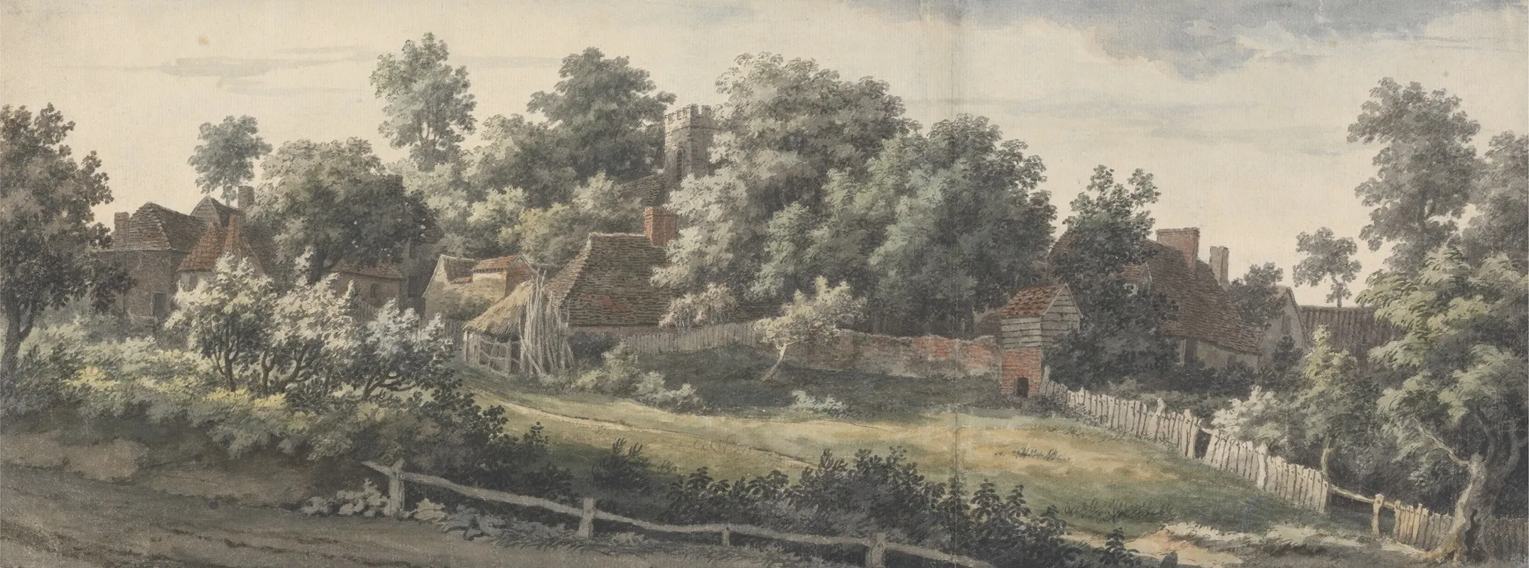 Harbledown A Village Near Canterbury Wall Art by Jonathan Skelton - High-Resolution Digital Print