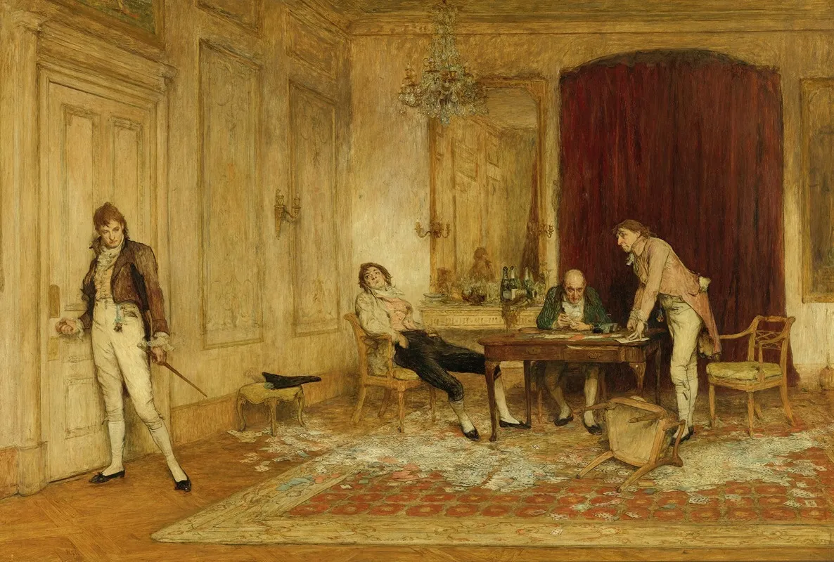 Hard Hit Wall Art by William Quiller Orchardson - High-Resolution Digital Print