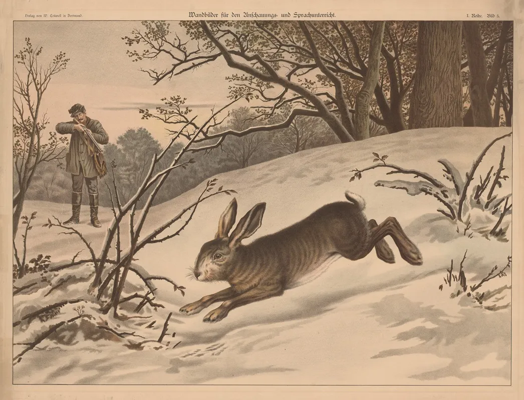 Hare 7 Wall Art by W. Crüwell - High-Resolution Digital Print
