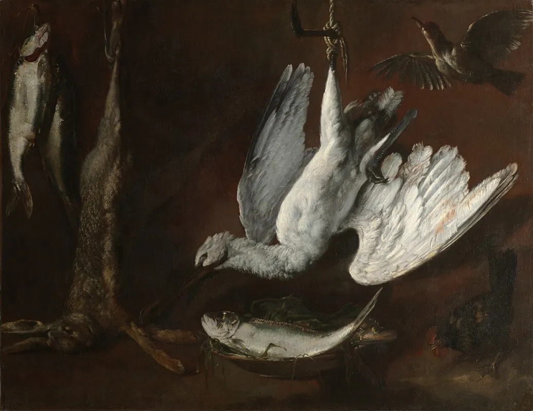 Hare Spoonbill And Fish