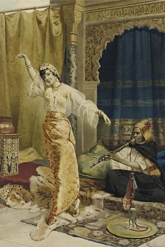Harem Dancer Wall Art by Vincent Stiepevich - High-Resolution Digital Print
