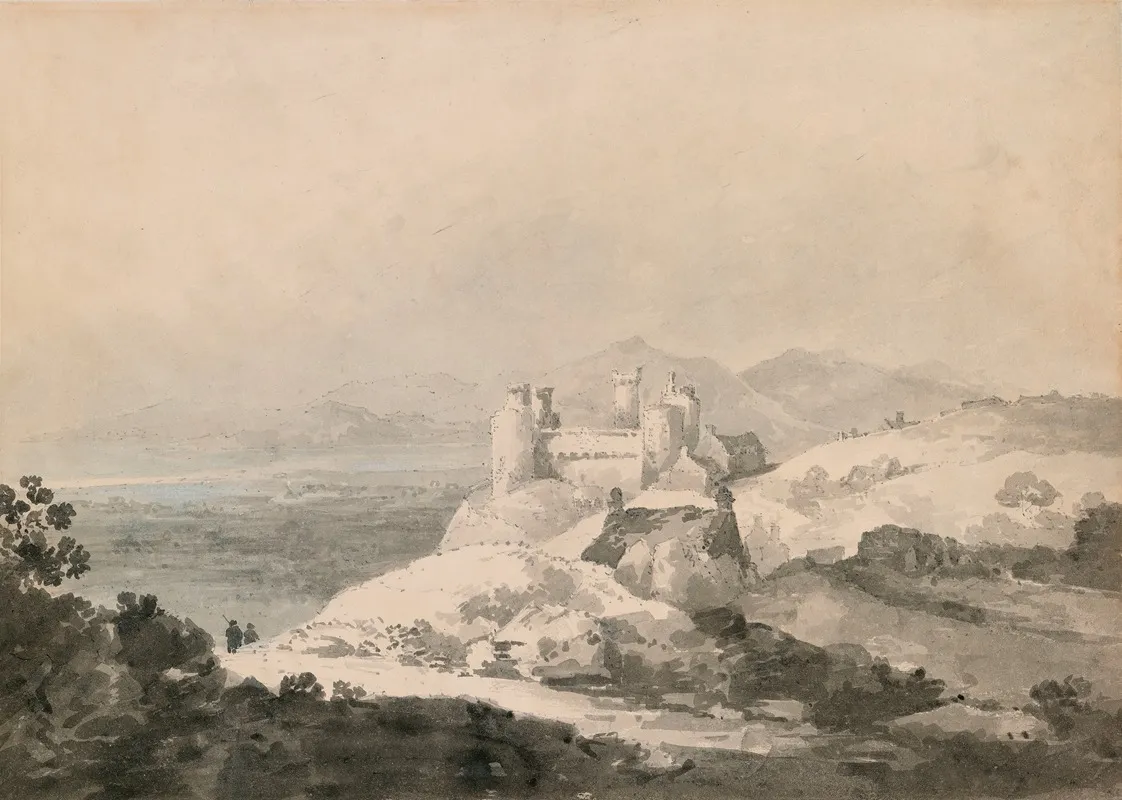 Harlech Castle Wales From The South Wall Art by Joseph Mallord William Turner - High-Resolution Digital Print