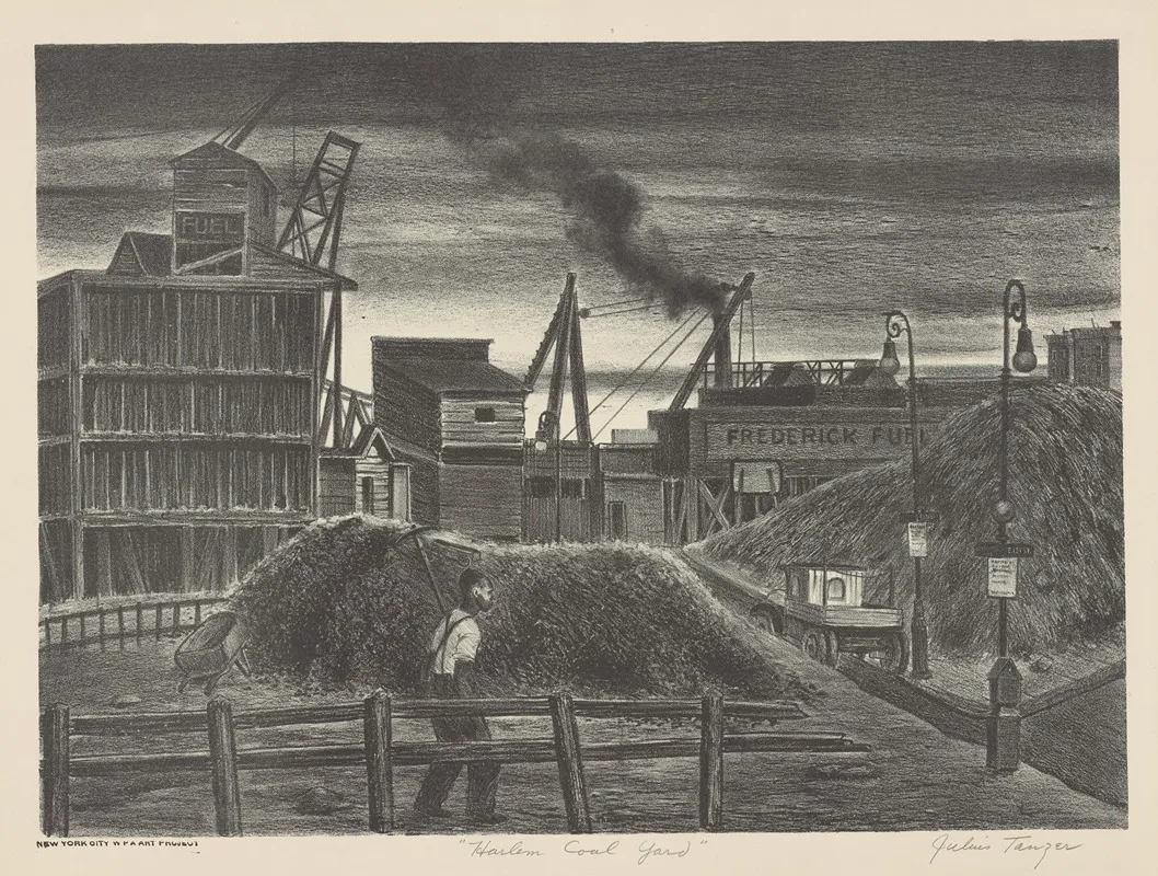 Harlem Coal Yard Wall Art by Julius Tanzer - High-Resolution Digital Print