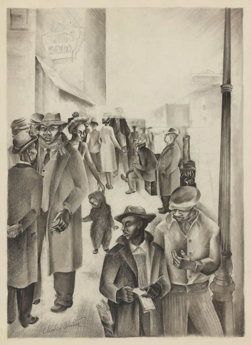 Harlem Street Scene Wall Art by Charles Henry Alston - High-Resolution Digital Print