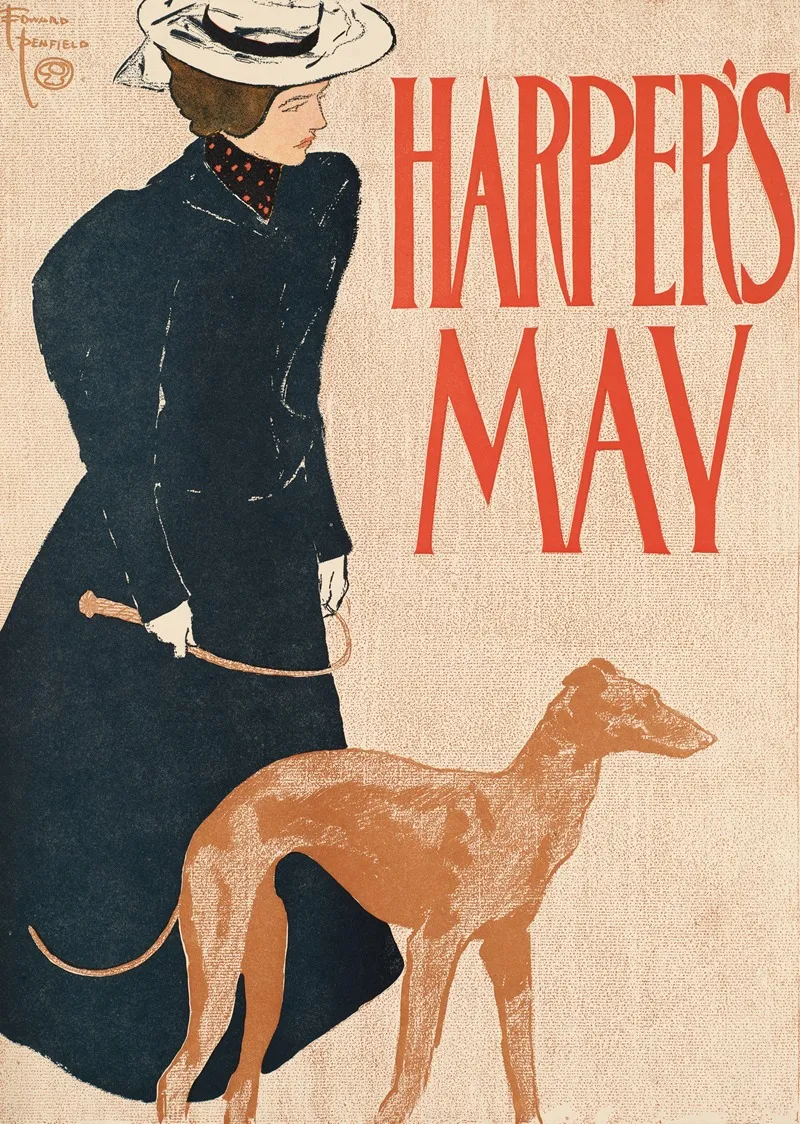 Harpers May 2 Wall Art by Edward Penfield - High-Resolution Digital Print