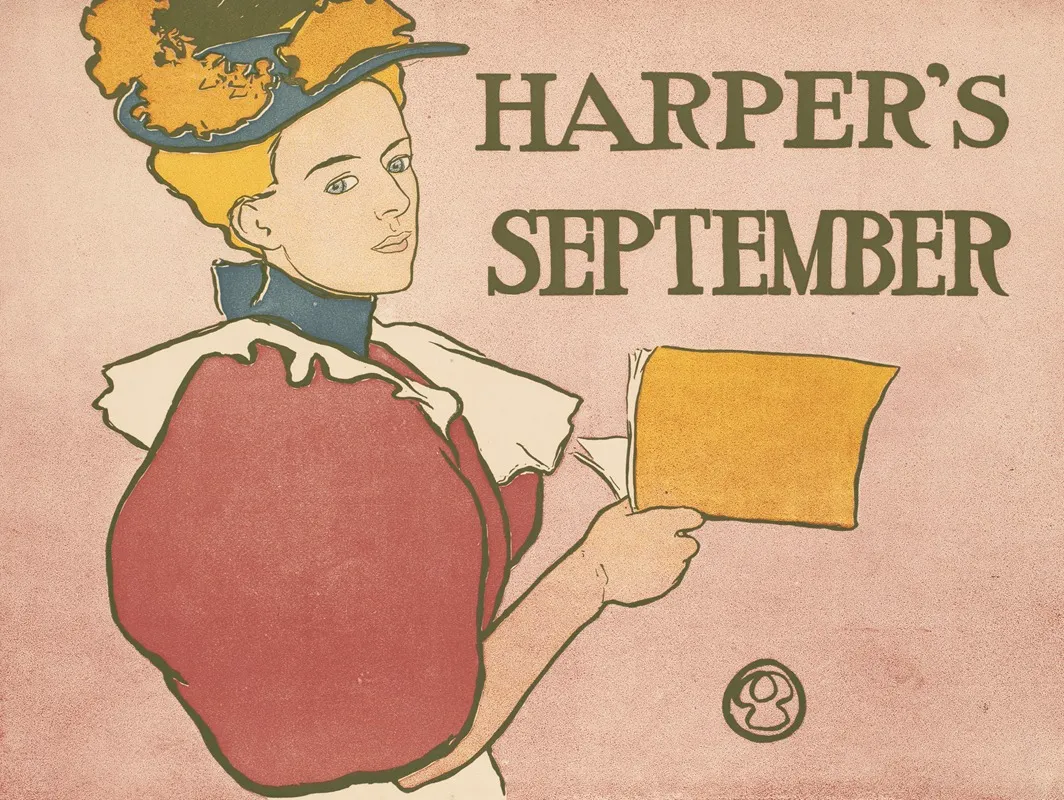 Harpers September 3 Wall Art by Edward Penfield - High-Resolution Digital Print