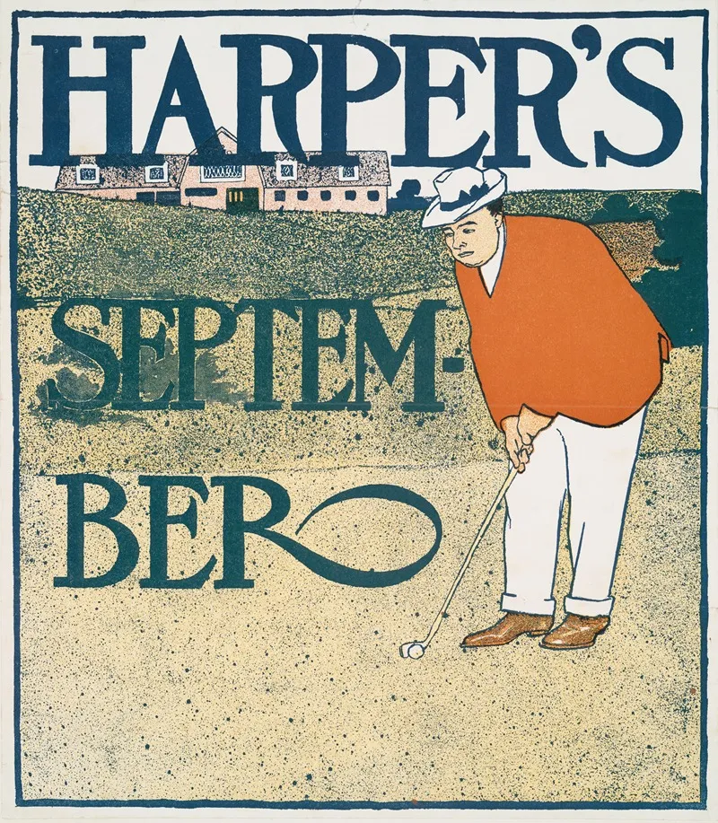 Harpers September 4 Wall Art by Edward Penfield - High-Resolution Digital Print