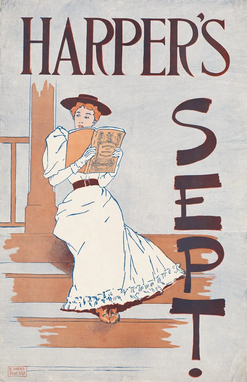 Harpers September 5 Wall Art by Edward Penfield - High-Resolution Digital Print