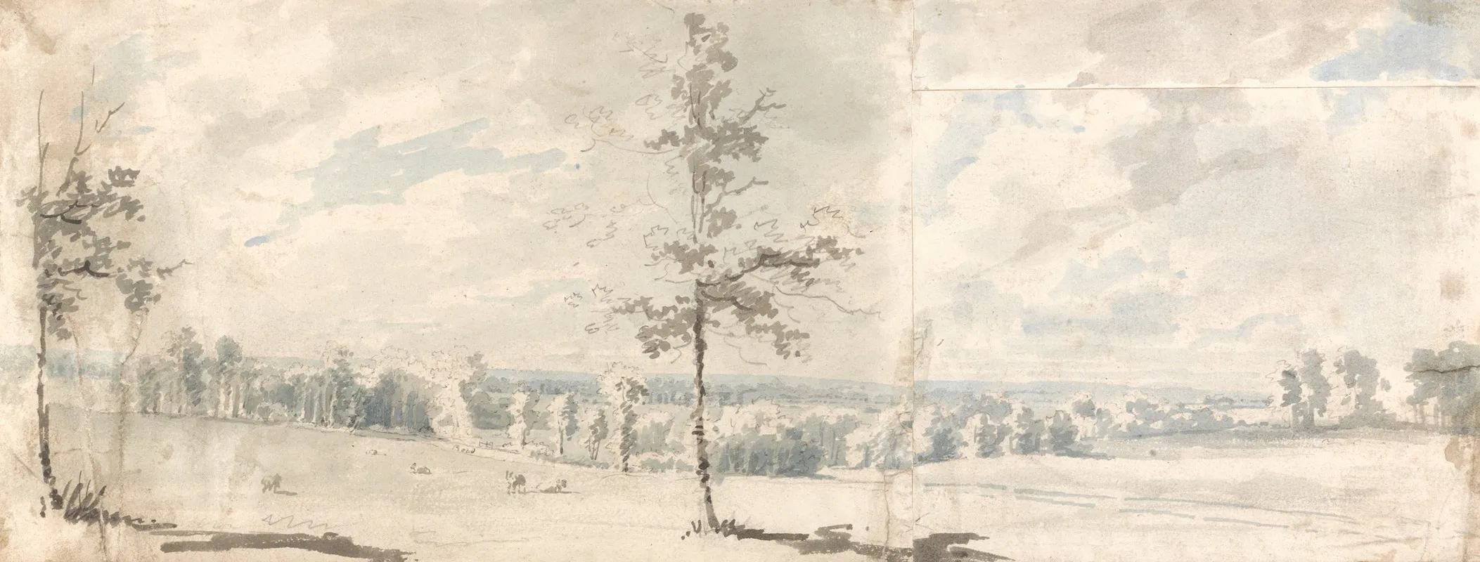 Harrow Common Middlesex Wall Art by Edward Dayes - High-Resolution Digital Print