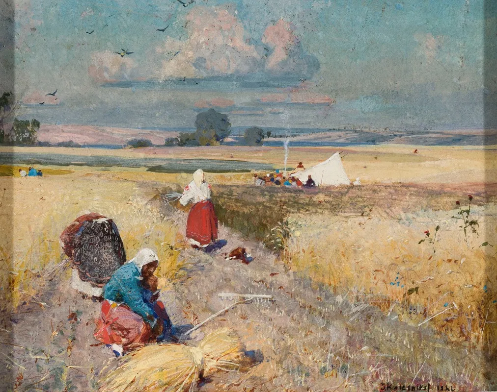 Harvest 11 Wall Art by Ivan Fedorovich Kolesnikov - High-Resolution Digital Print