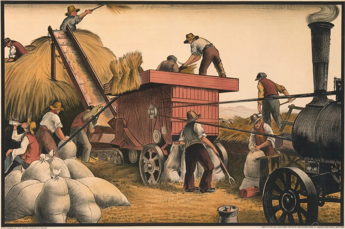 Harvest 15 Wall Art by Clare Leighton - High-Resolution Digital Print