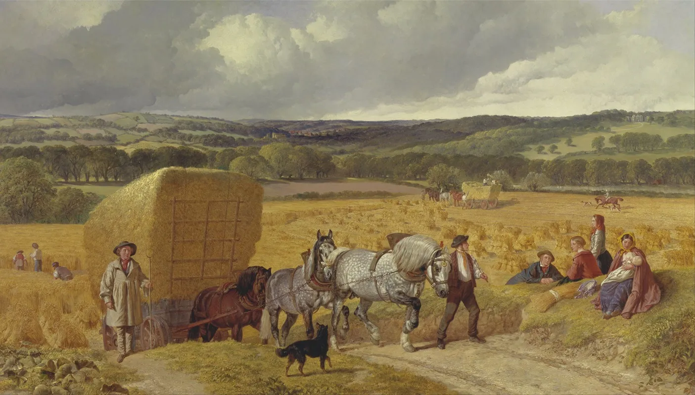 Harvest 3 Wall Art by John Frederick Herring Snr. - High-Resolution Digital Print