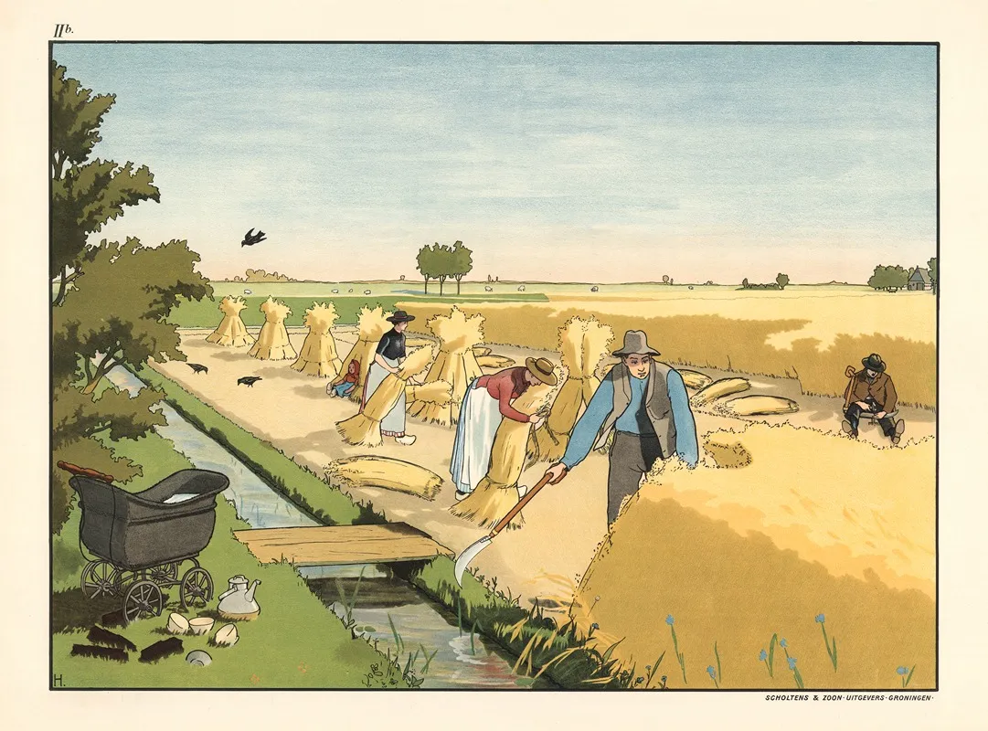 Harvest Work 2 Wall Art by Lith. J. Beerta - High-Resolution Digital Print
