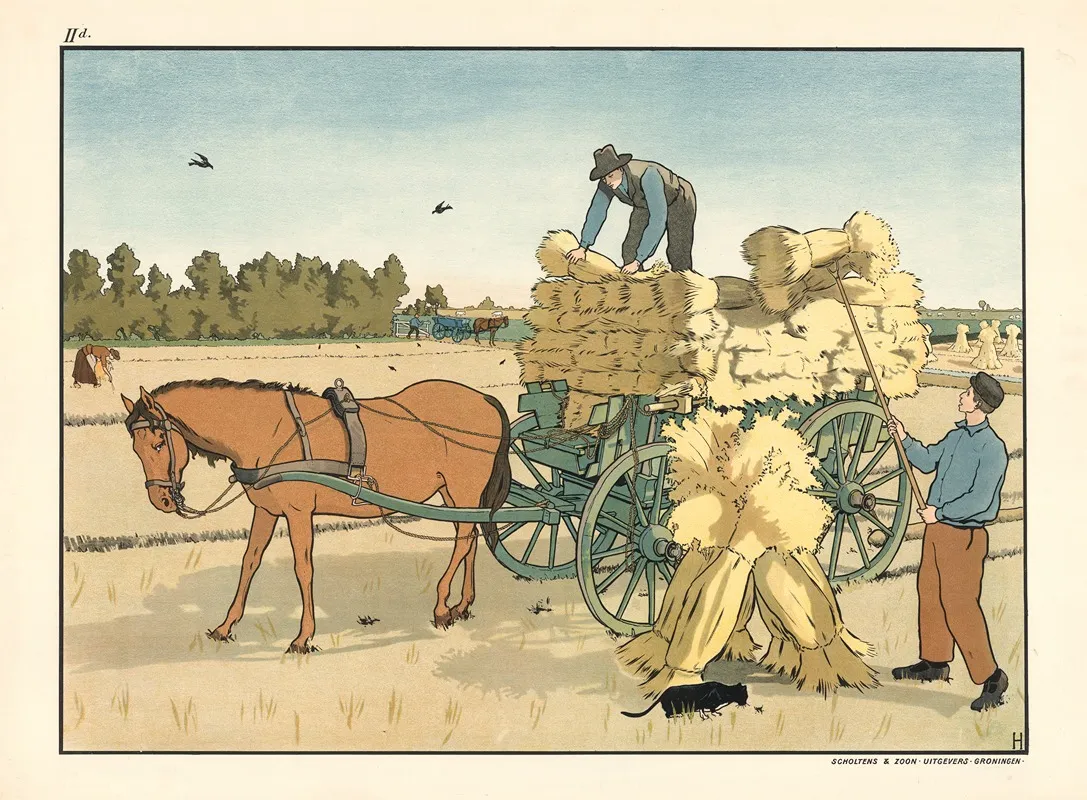 Harvest Work 3 Wall Art by Lith. J. Beerta - High-Resolution Digital Print