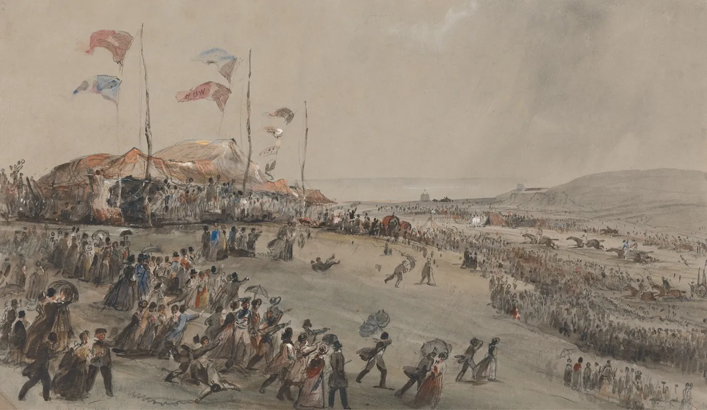 Hastings Races Wall Art by George Bryant Campion - High-Resolution Digital Print