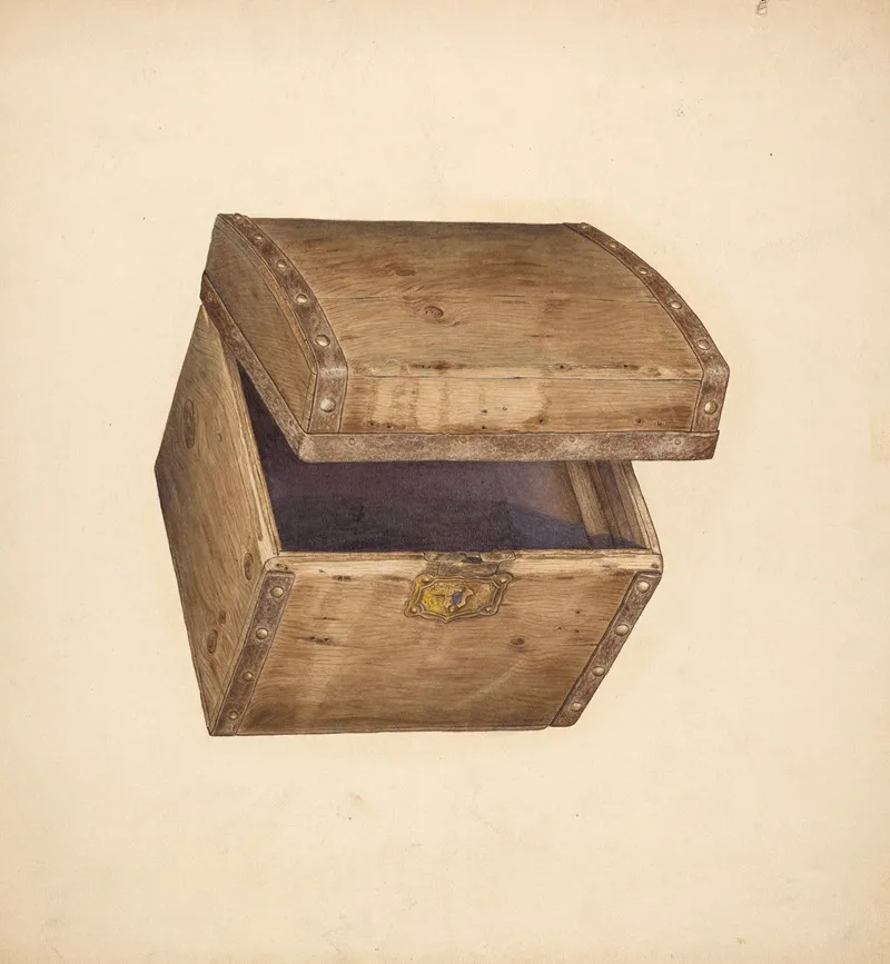 Hat Box Wood Wall Art by Gerald Scalise - High-Resolution Digital Print