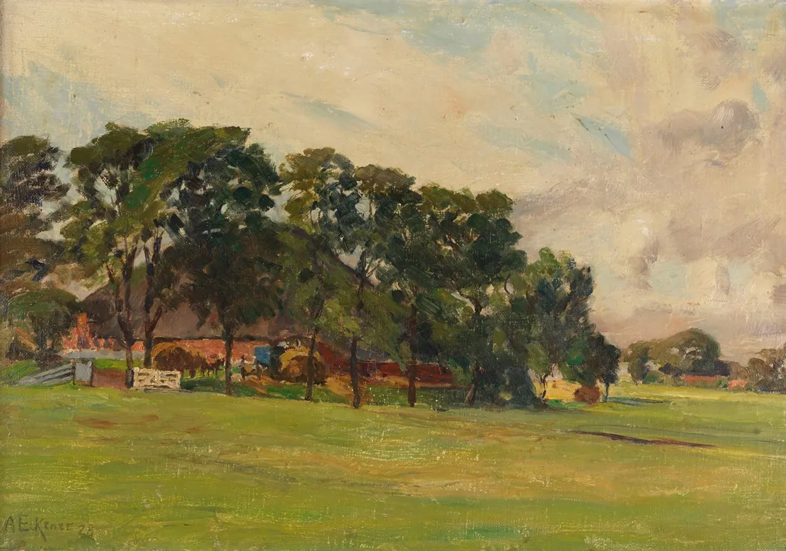 Haubarg In Eiderstedt Wall Art by Alexander Eckener - High-Resolution Digital Print