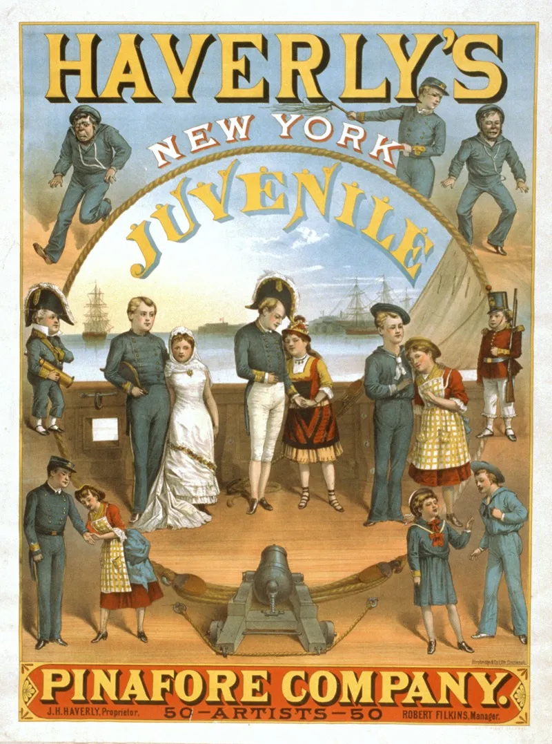 Haverlys New York Juvenile Pinafore Company 50 Artists 50