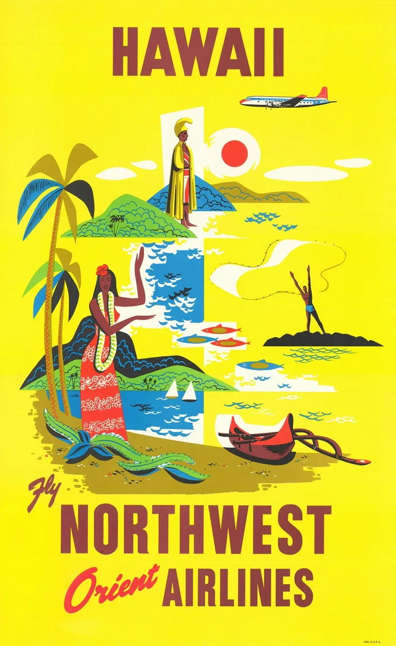 Hawaii Fly Northwest Orient Airlines