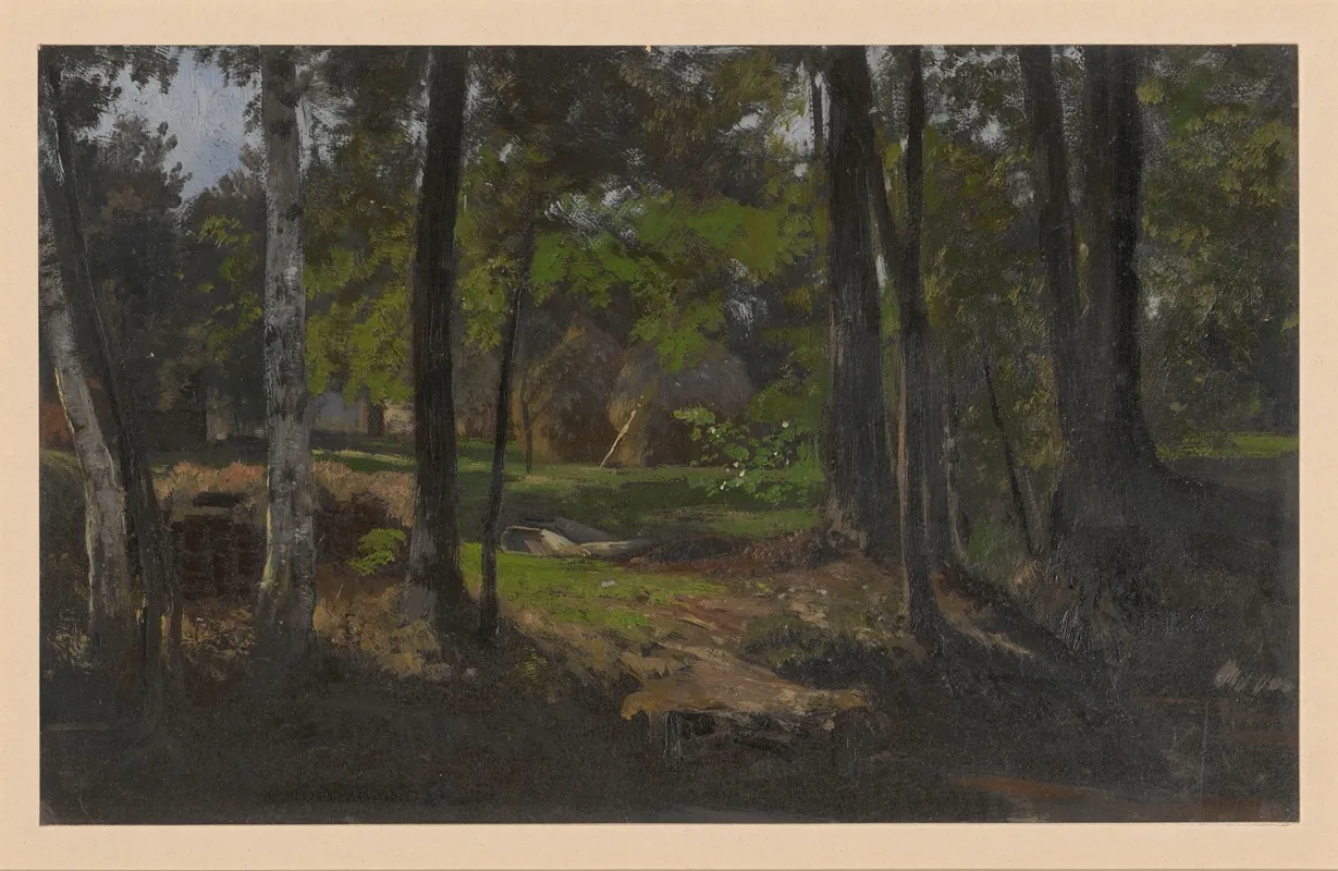 Haystacks Among Trees In Spreewald