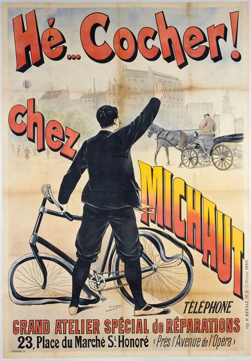 He Cocher Chez Michaut Wall Art by Henri Boulanger Gray - High-Resolution Digital Print