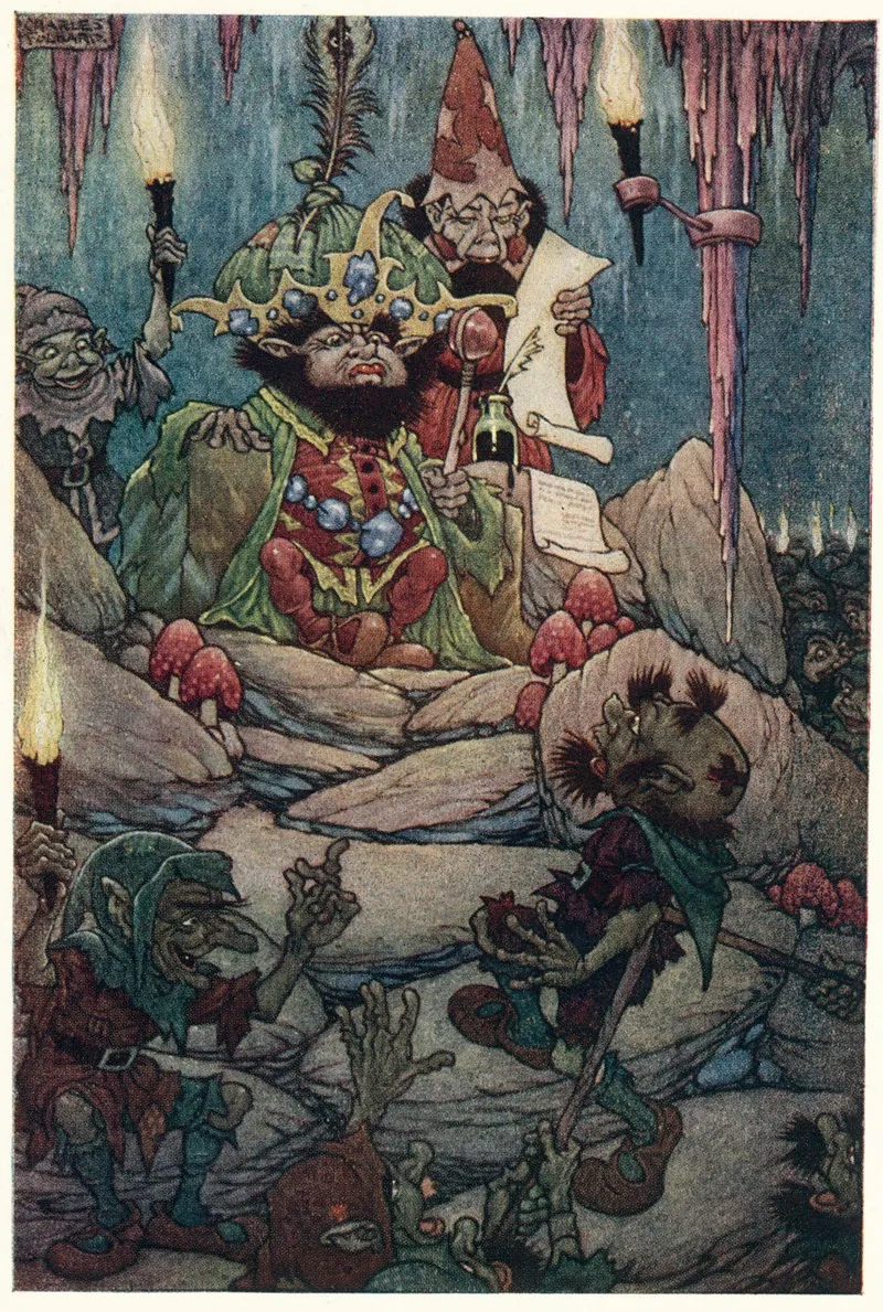 He Is Our Trusty Subject Said The King Let Him Come Forward And Speak Wall Art by Charles Folkard - High-Resolution Digital Print