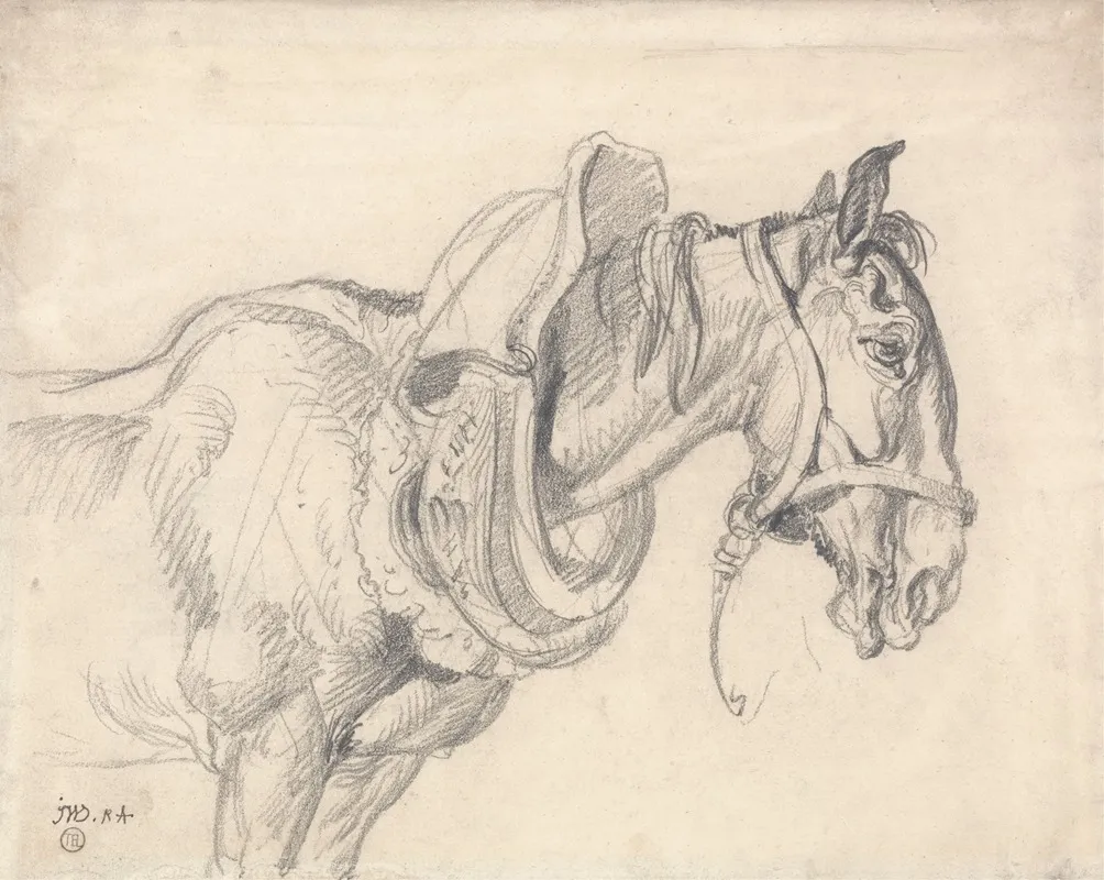 Head And Shoulders Of A Cart Horse Wall Art by James Ward - High-Resolution Digital Print
