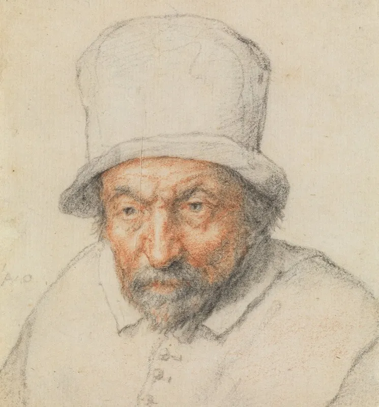 Head Of A Bearded Man In A Hat Wall Art by Adriaen van Ostade - High-Resolution Digital Print