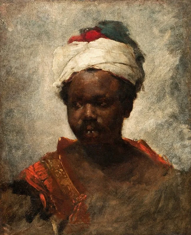 Head Of A Berber Wall Art by School of Frank Duveneck - High-Resolution Digital Print