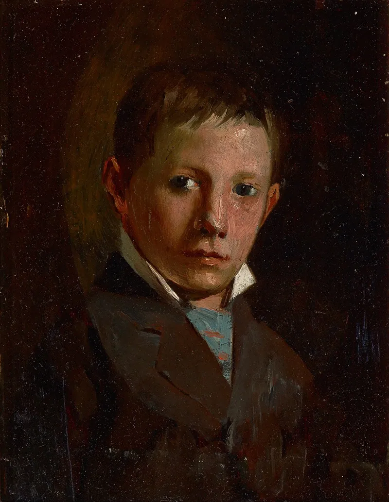Head Of A Boy 20 Wall Art by John Washington Love - High-Resolution Digital Print