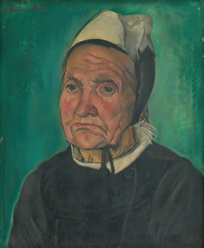 Head Of A Breton Woman Wall Art by Armin Stern - High-Resolution Digital Print