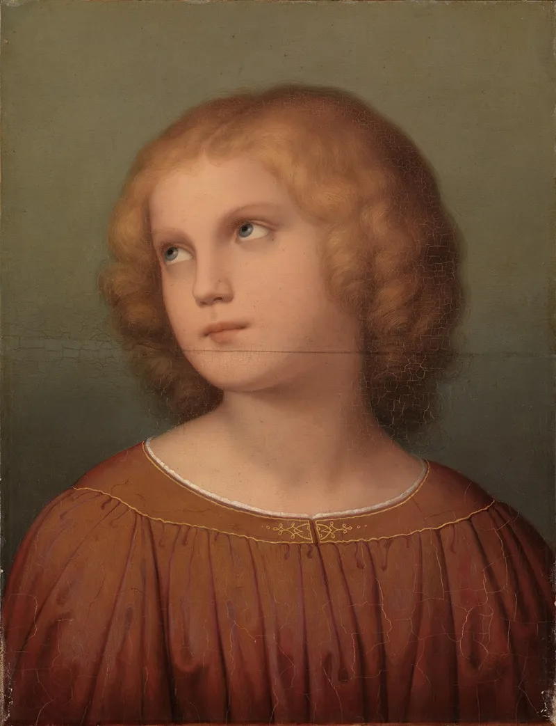 Head Of A Child 6 Wall Art by Marie Ellenrieder - High-Resolution Digital Print