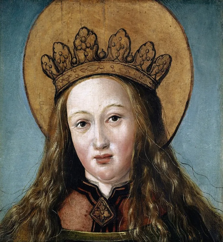 Head Of A Female Saint