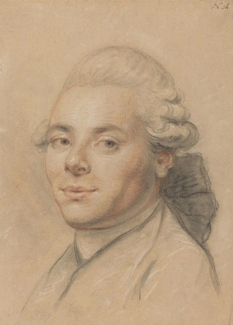 Head Of A Gentleman Recto Wall Art by Joseph Ducreux - High-Resolution Digital Print