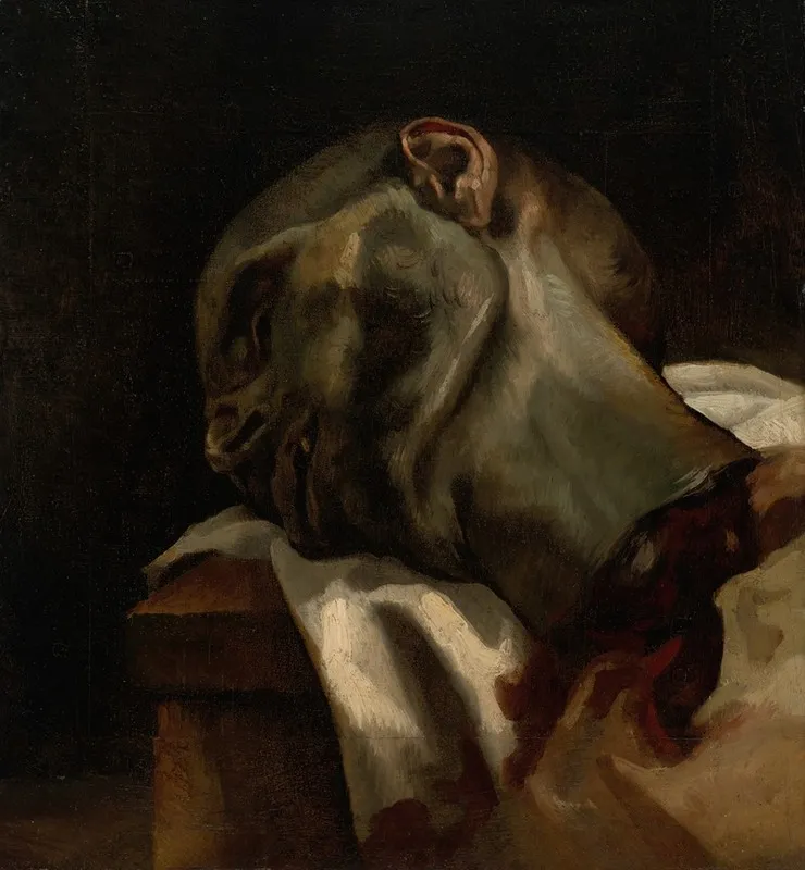 Head Of A Guillotined Man Wall Art by Théodore Géricault - High-Resolution Digital Print