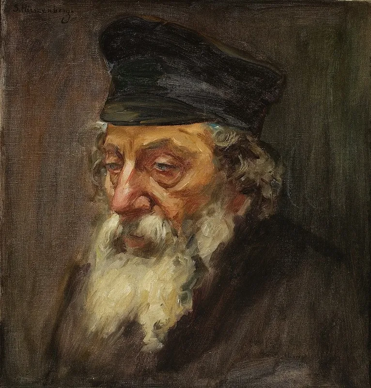 Head Of A Jew 2 Wall Art by Samuel Hirszenberg - High-Resolution Digital Print
