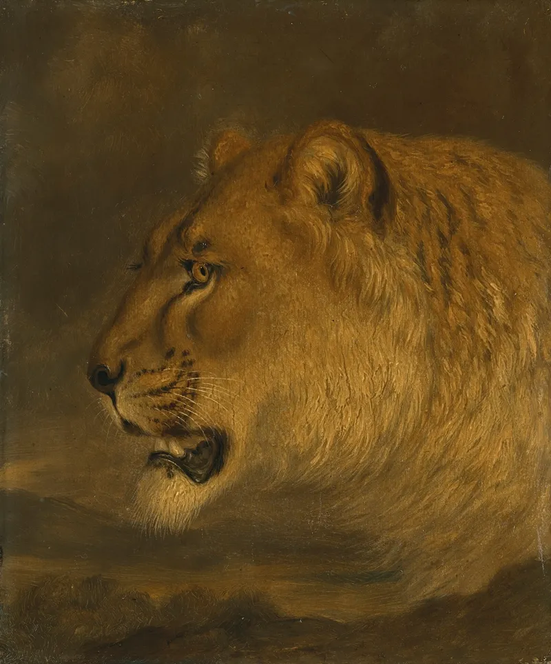 Head Of A Lion 4 Wall Art by Jacques-Laurent Agasse - High-Resolution Digital Print