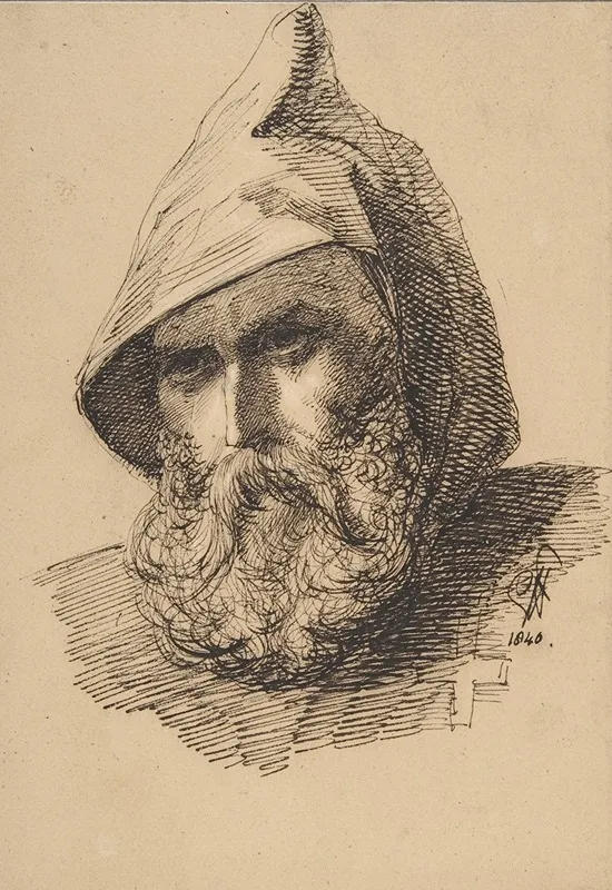 Head Of A Male Pilgrim