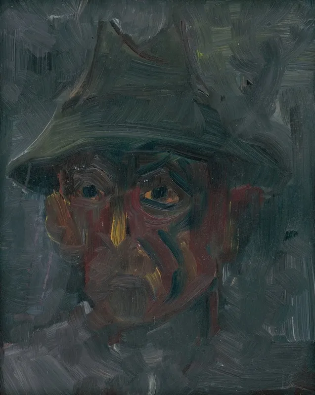 Head Of A Man In A Hat