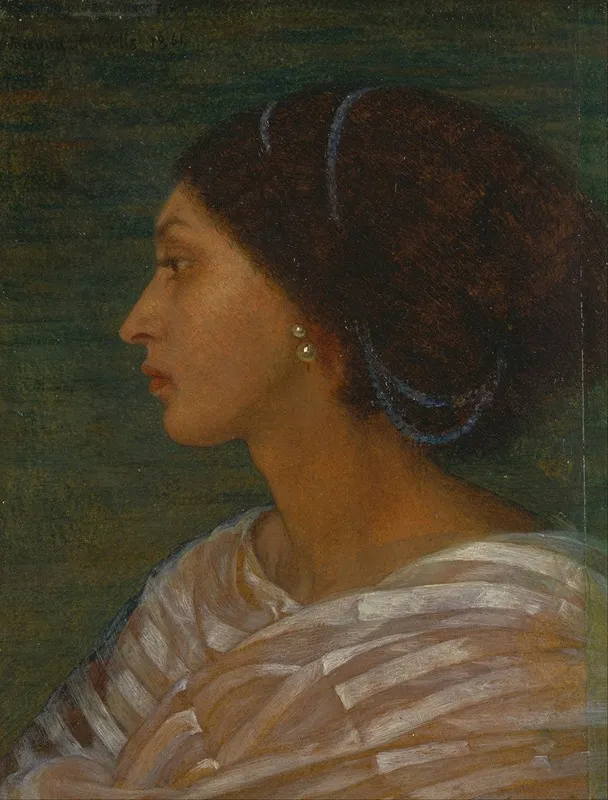 Head Of A Mulatto Woman Mrs Eaton Wall Art by Joanna Mary Wells - High-Resolution Digital Print