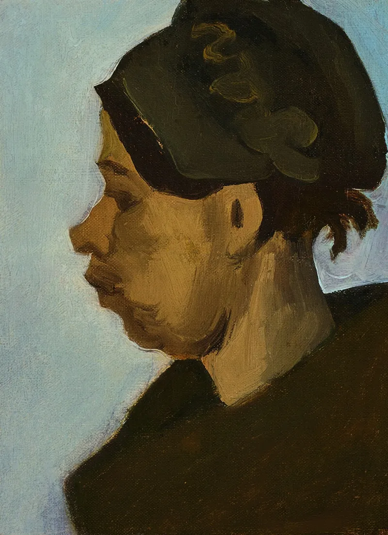 Head Of A Peasant 3 Wall Art by Vincent van Gogh - High-Resolution Digital Print