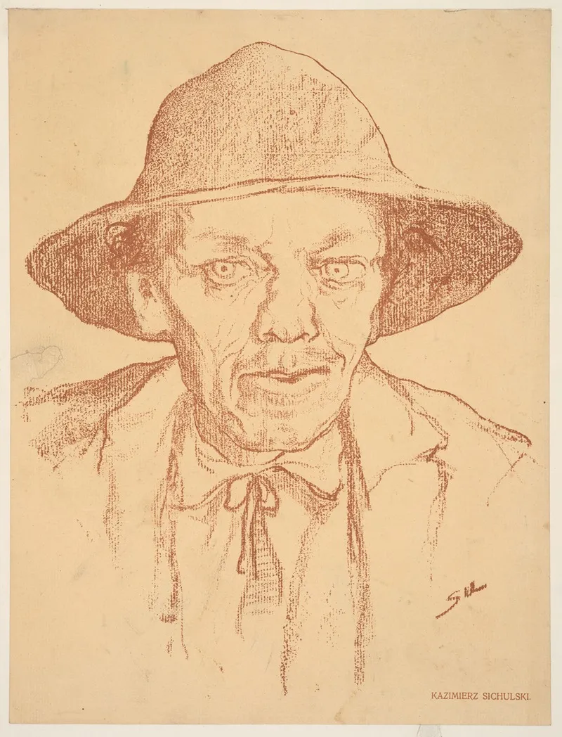 Head Of A Peasant Wearing A Hat