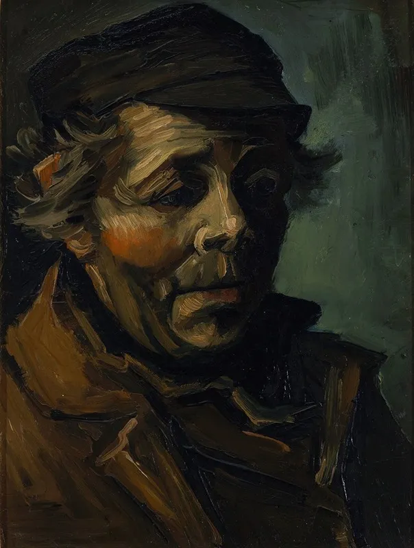 Head Of A Peasant Wall Art by Vincent van Gogh - High-Resolution Digital Print