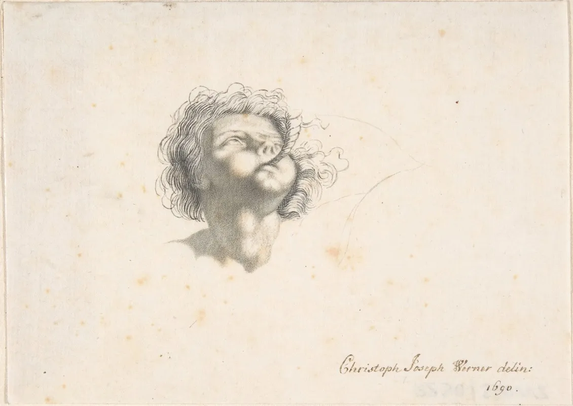 Head Of A Putto 2 Wall Art by Christoph Joseph Werner - High-Resolution Digital Print